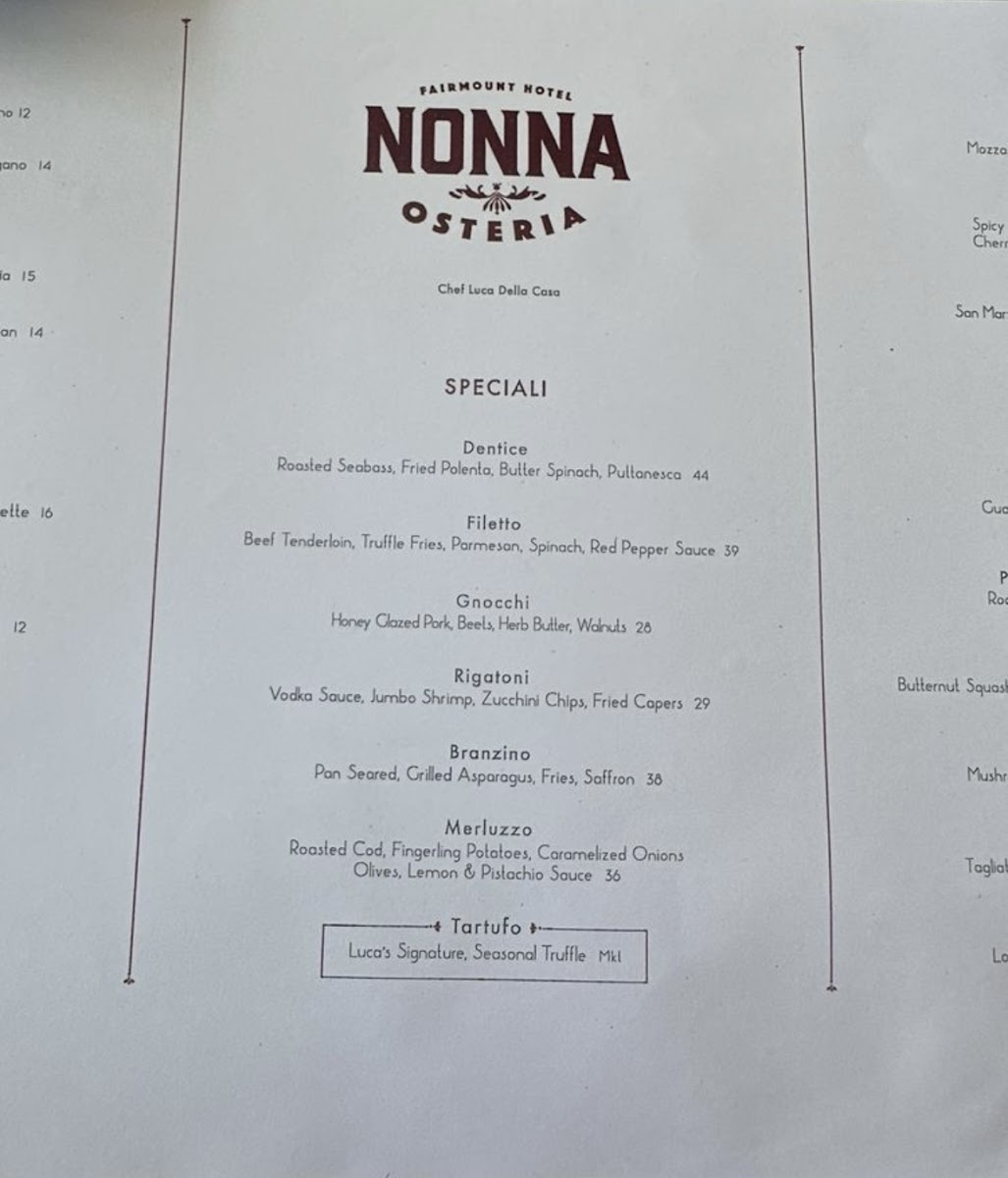 NONNA Osteria - Downtown Menu - Image 5