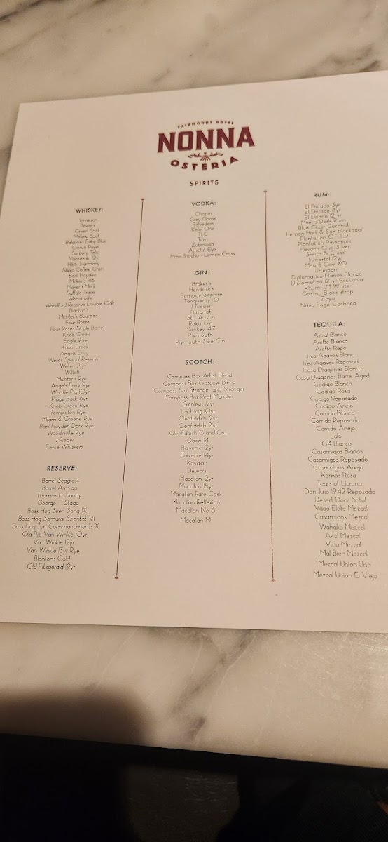 NONNA Osteria - Downtown Menu - Image 6